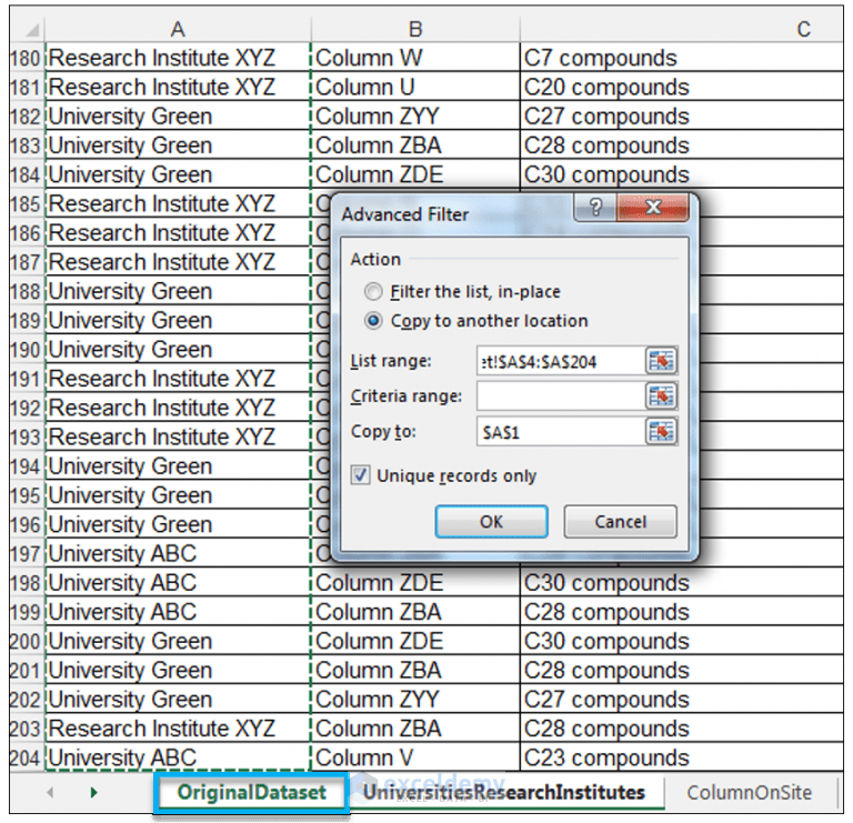 Find Unique Values In Excel Using Pivot Table Printable Templates