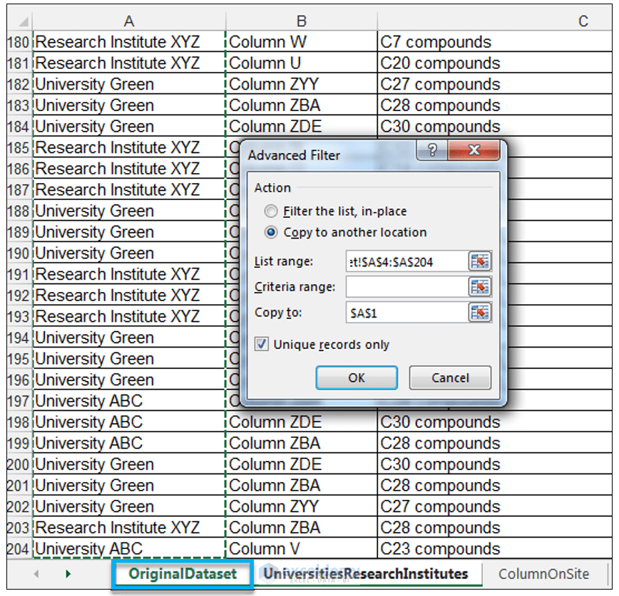 How to Find Unique Values in Excel & Detect Duplicates ExcelDemy