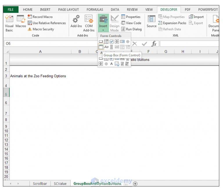 How to Use Form Controls in Excel ExcelDemy