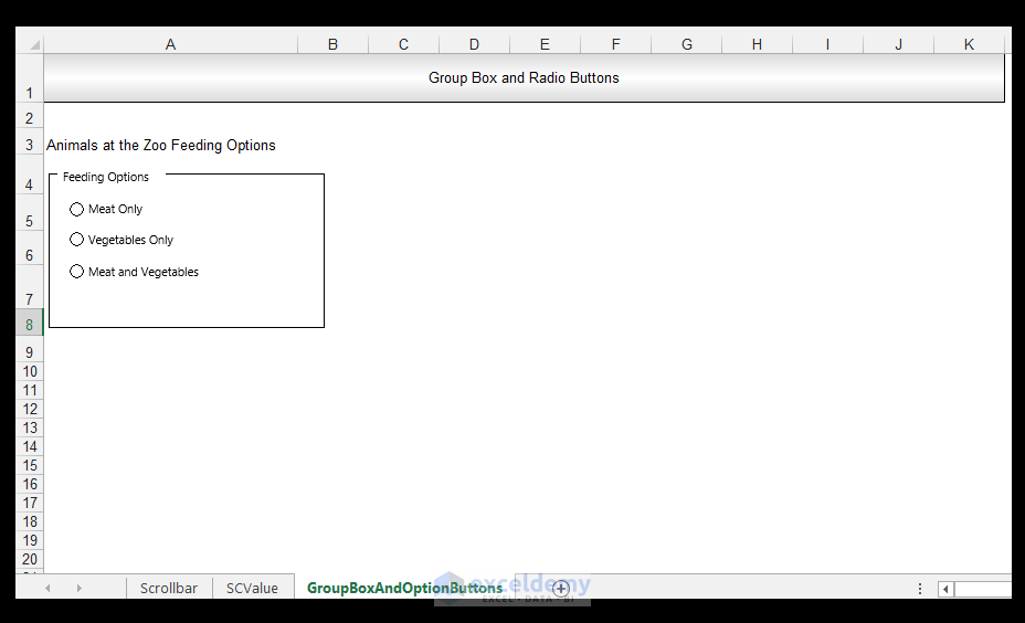 How to Use Form Controls in Excel ExcelDemy
