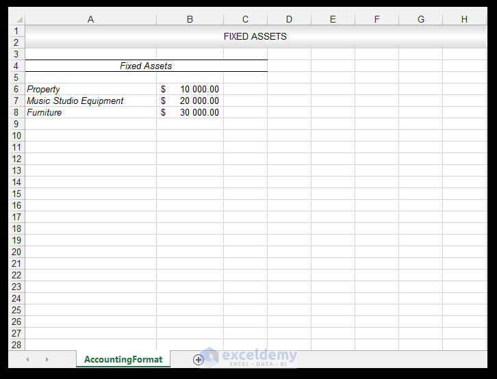 How to Apply Accounting Number Format in Excel! (Easy way)