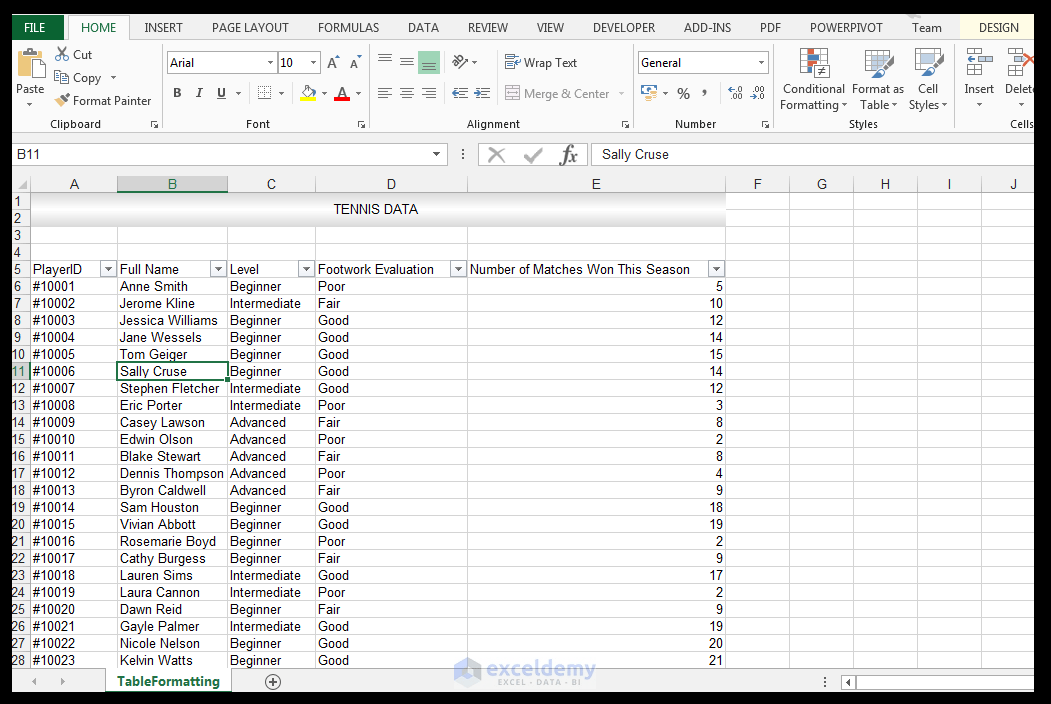 How to Make Excel Tables Look Good (8 Effective Tips) ExcelDemy