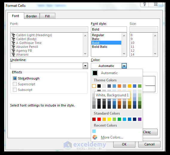 White Background Excel IMAGESEE