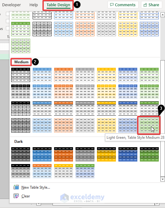 How to Make Excel Tables Look Good (8 Effective Tips)