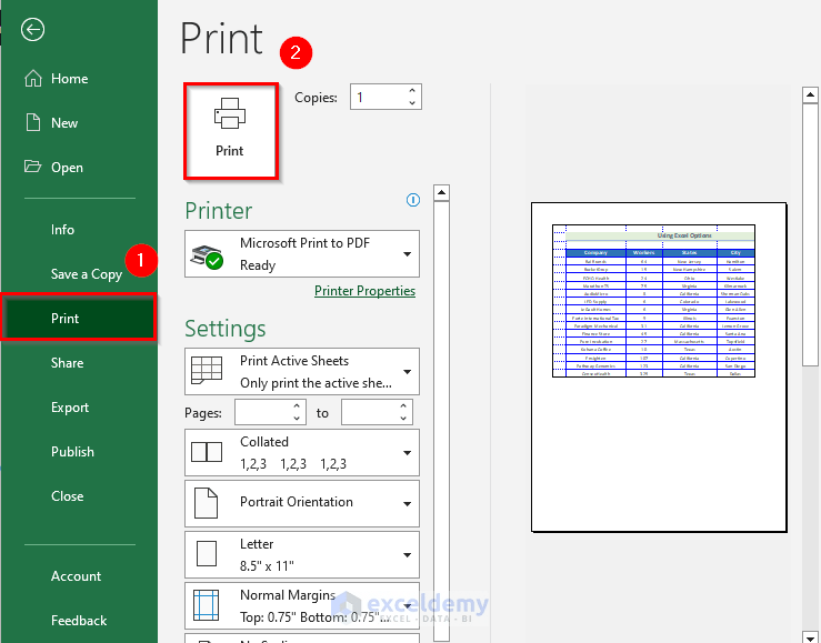 How to Print Excel Spreadsheet with Lines and Change Its Color