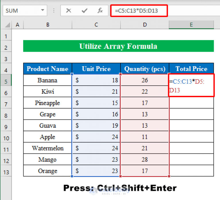 How to Multiply in Excel (8 Simple Methods) ExcelDemy