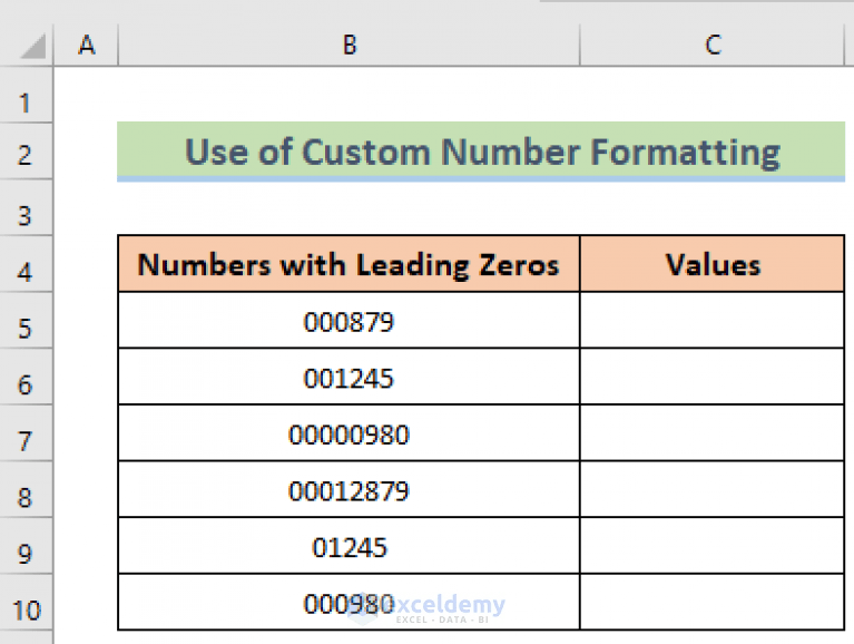 How to Remove Leading Zeros in Excel (8 Easy Methods)