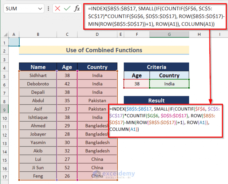 Excel INDEX MATCH with Multiple Criteria and Multiple Results