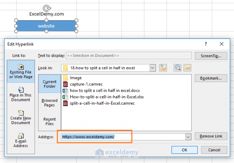 How to split a single cell in half in Excel (diagonally &amp; horizontally)