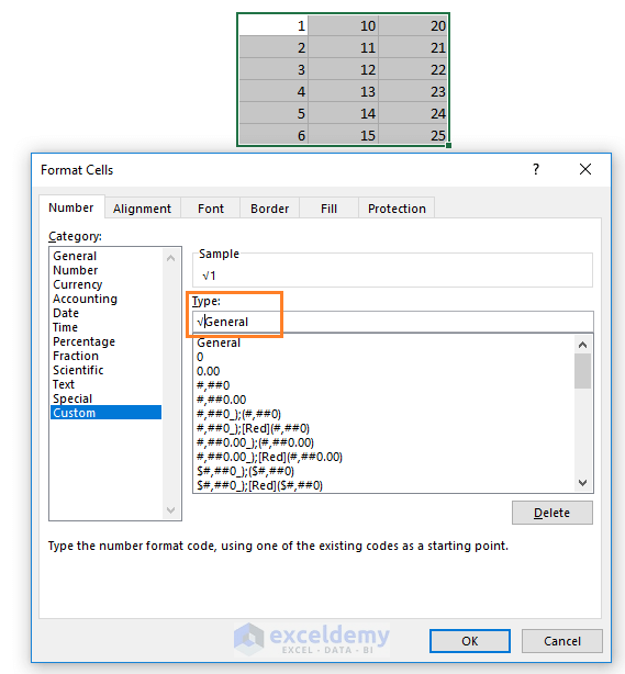 How to insert square root symbol in Excel (7 easy ways) ExcelDemy