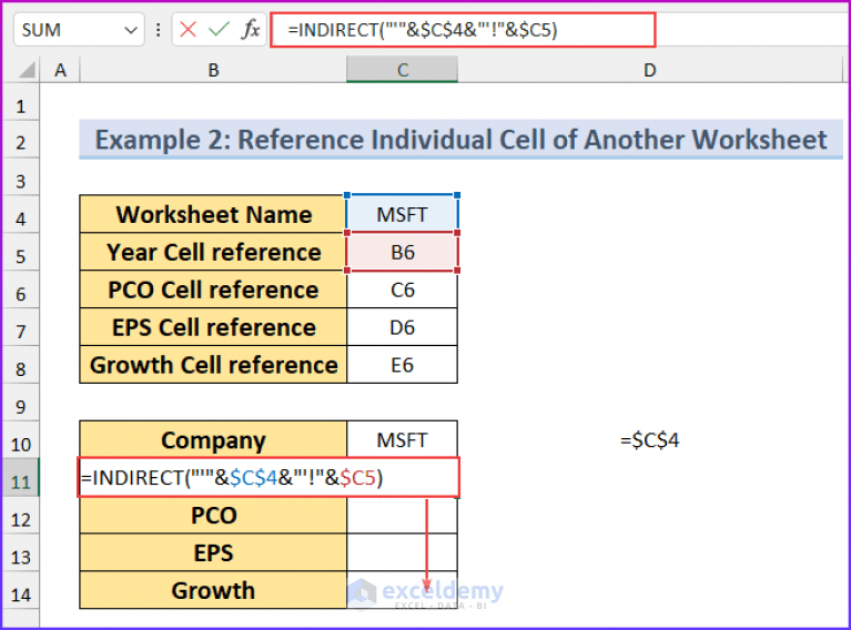 How to Reference Cell in Another Excel Sheet Based on Cell Value