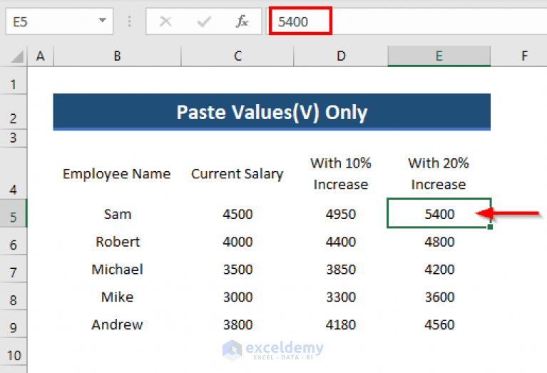 Excel Formula to Copy Cell Value from Another Sheet (4 Examples)