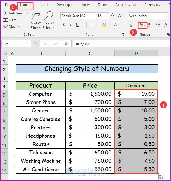How to Add a Percentage to a Number in Excel (3 Easy Methods)