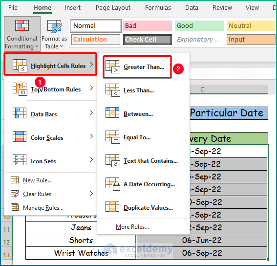 How to Change Cell Color Based on Date Using Excel Formula