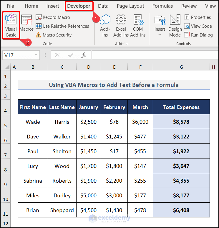 How to Add Text Before a Formula in Excel (5 Methods)