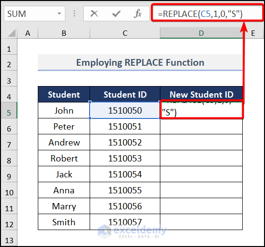 How to Add Text Before a Formula in Excel (5 Methods)
