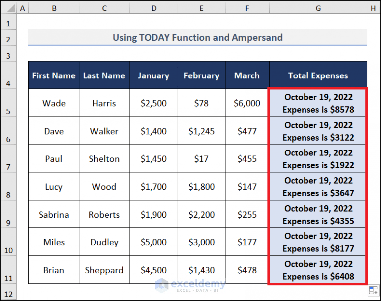 How to Add Text Before a Formula in Excel (5 Easy Ways)