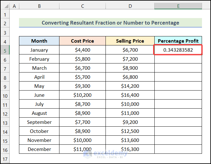 How to Convert Number to Percentage in Excel (3 Quick Ways)