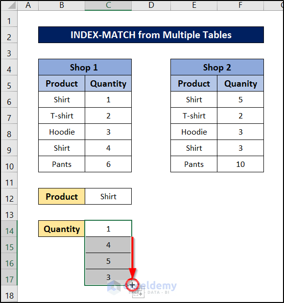 INDEXMATCH with Multiple Matches in Excel (6 Examples)