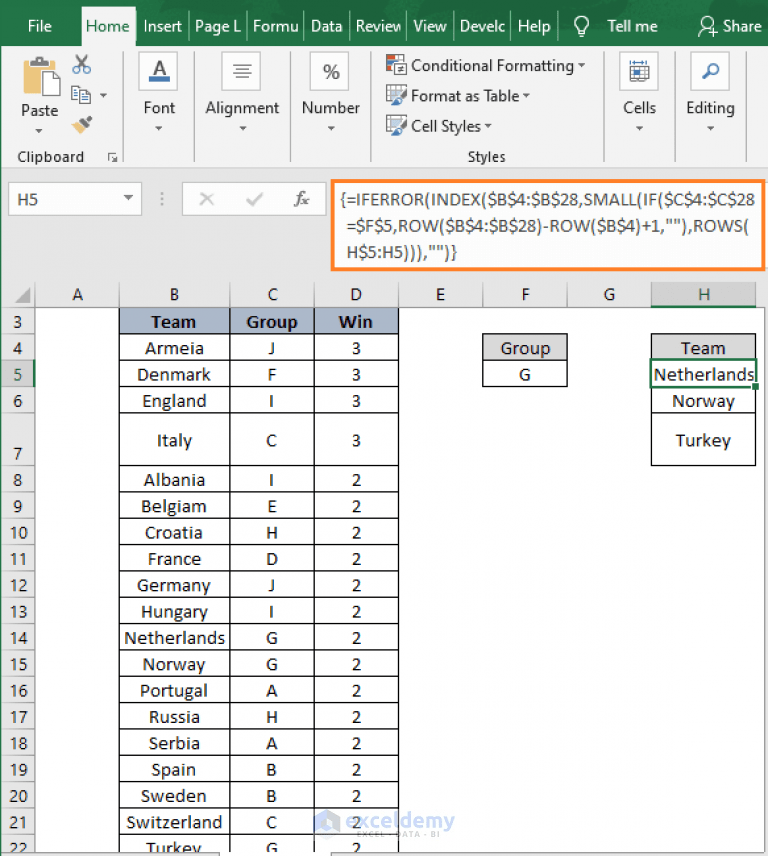 How to Filter Data in Excel using Formula ExcelDemy