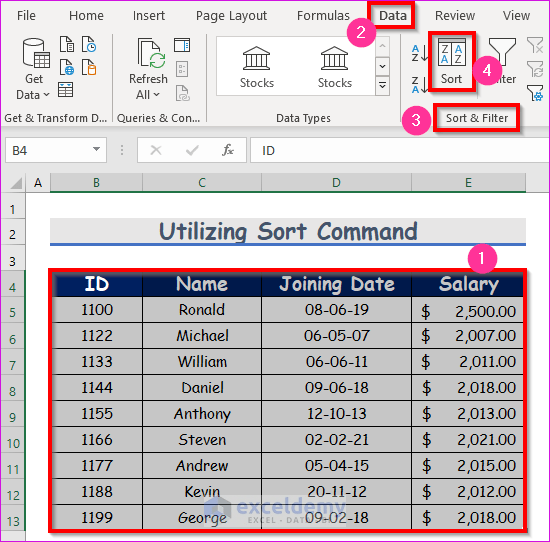 How to Sort Dates in Excel by Year (4 Methods) ExcelDemy
