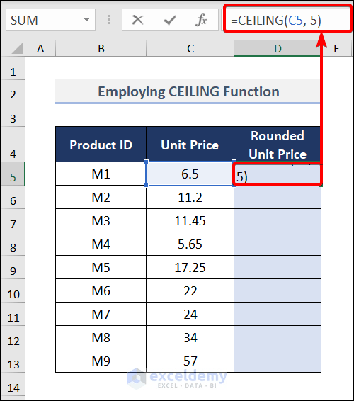 How to Round to Nearest 100 in Excel (6 Quickest Ways)