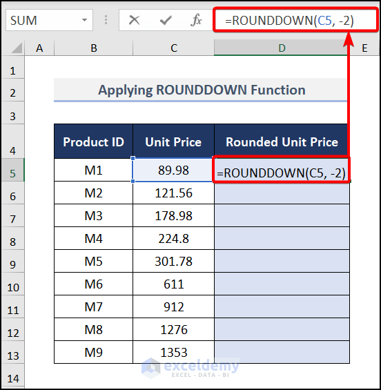 How to Round to Nearest 100 in Excel (6 Quickest Ways)