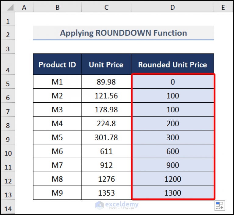How to Round to Nearest 100 in Excel (6 Quickest Ways)