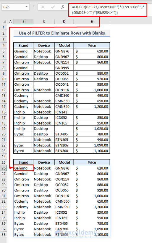 How to Filter Multiple Rows in Excel 11 Suitable Methods ExcelDemy