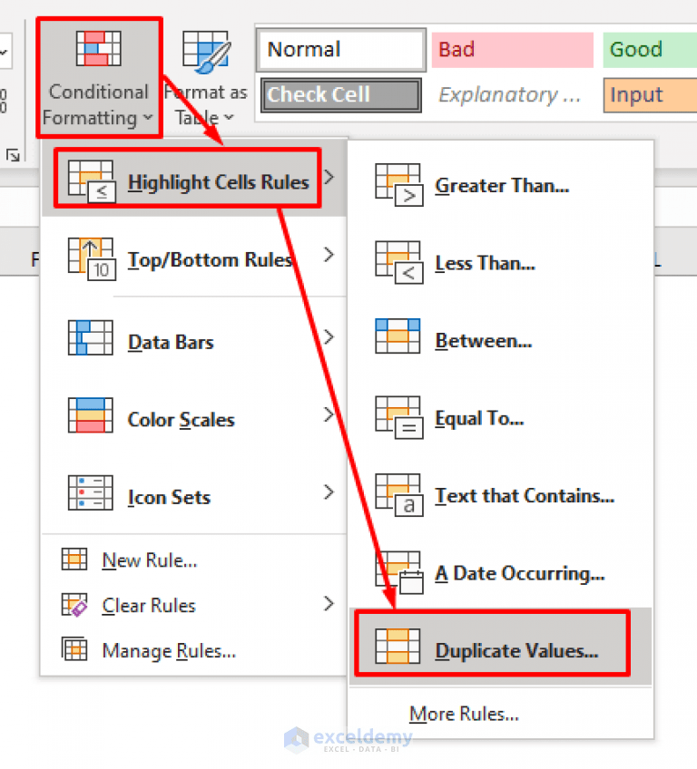 Find Duplicates in Two Columns in Excel (6 Suitable Approaches)