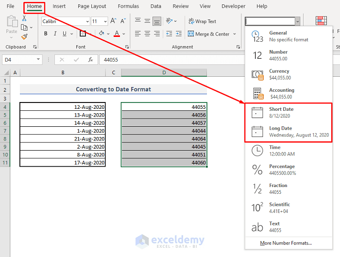 Fix Excel Date Not Formatting Correctly (8 Quick Solutions) ExcelDemy