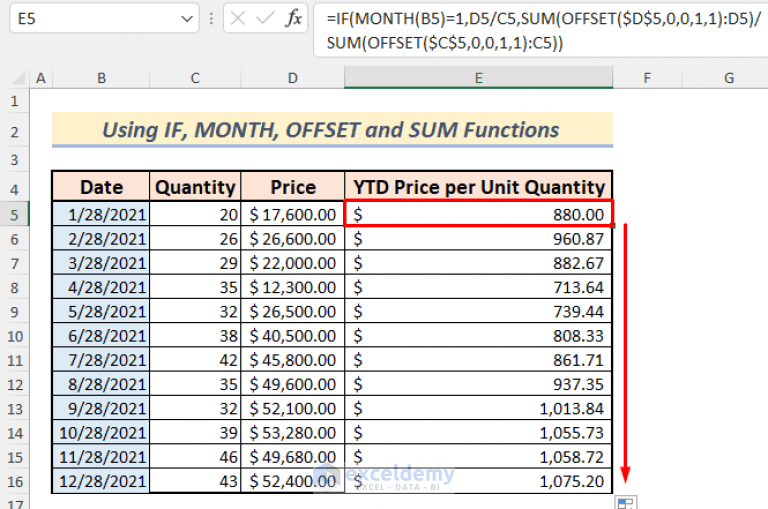 How to Calculate YTD (Year to Date) in Excel [9 Simple Ways]