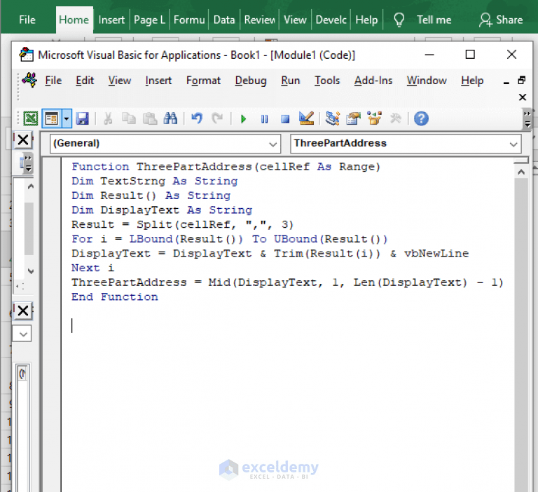 How to Use VBA SPLIT Function in Excel (5 Examples) ExcelDemy