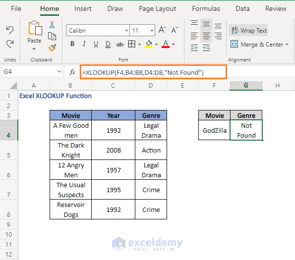 How to use XLOOKUP function in Excel (7 Examples) ExcelDemy
