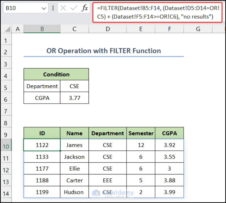 How to Use FILTER Function in Excel (10 Ideal Examples)