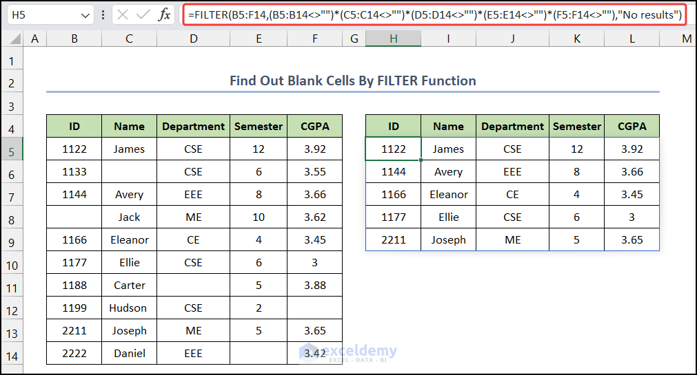 How to Use FILTER Function in Excel?