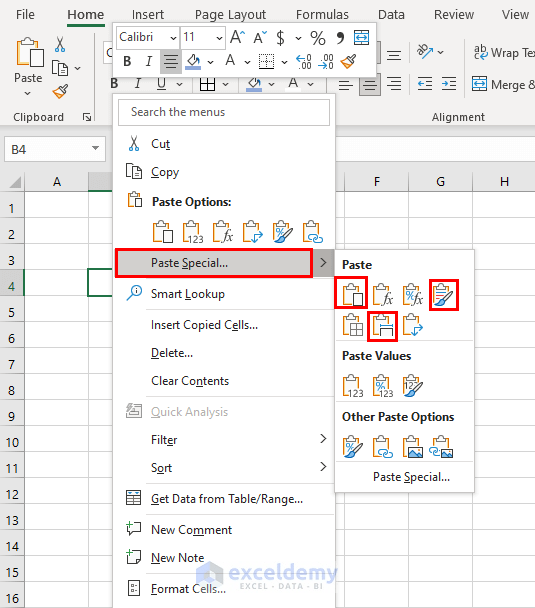 How to Copy and Paste Without Changing the Format in Excel