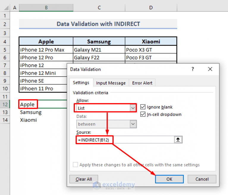 How to Use INDIRECT Function in Excel (12 Suitable Instances)