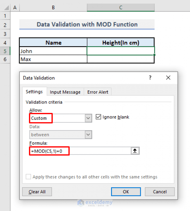 How to Use MOD Function in Excel (9 Suitable Examples) ExcelDemy