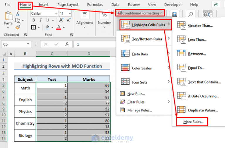 How to Use MOD Function in Excel (9 Suitable Examples) ExcelDemy