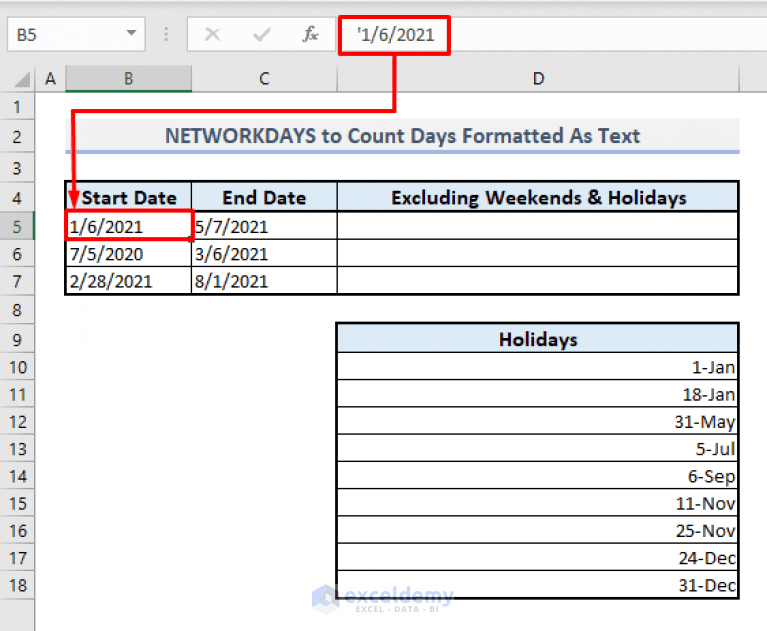 How to Use NETWORKDAYS Function in Excel (3 Suitable Examples)