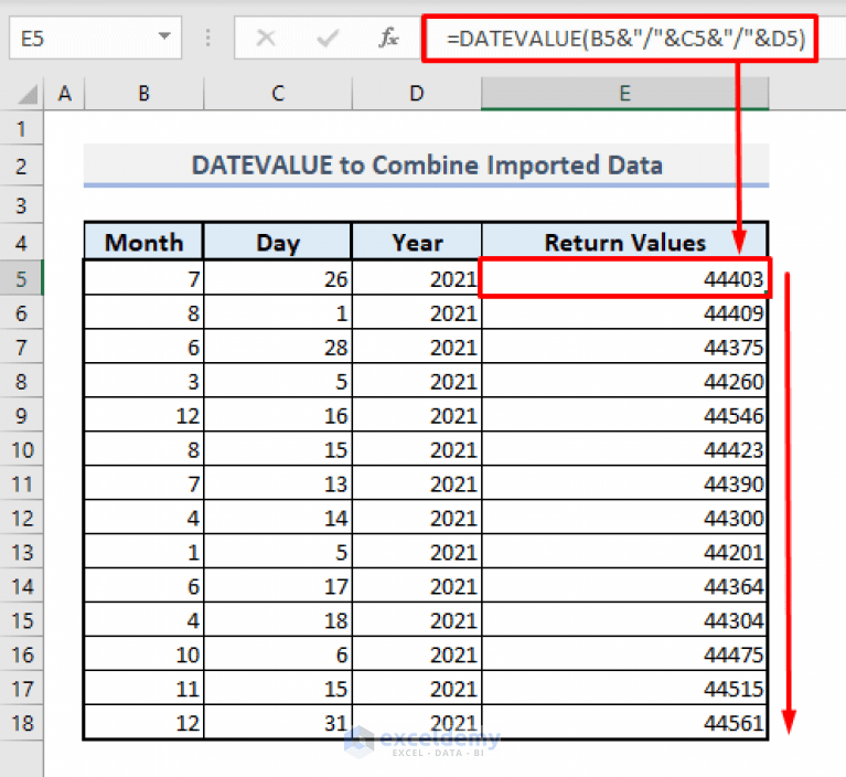 How to Use DATEVALUE Function in Excel (6 Suitable Examples)
