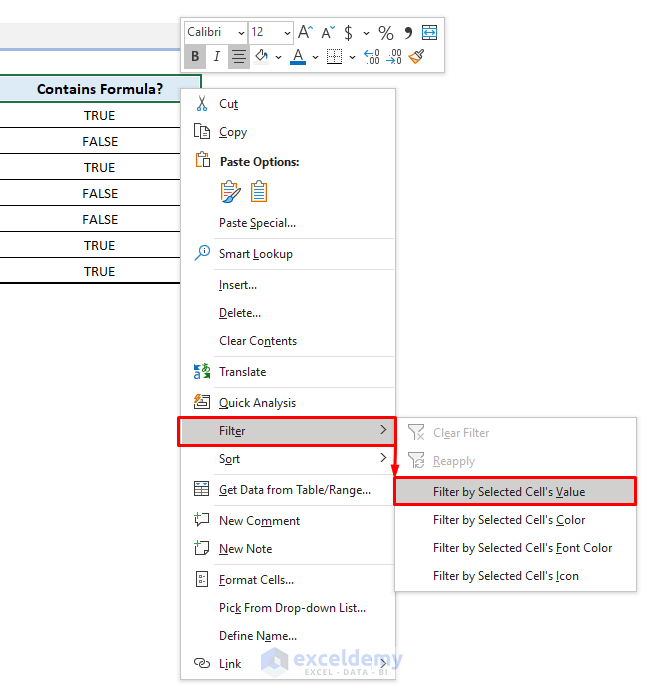 How to Filter Cells with Formulas in Excel (2 Ways) ExcelDemy
