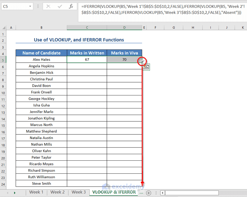 How to Use VLOOKUP Formula in Excel with Multiple Sheets