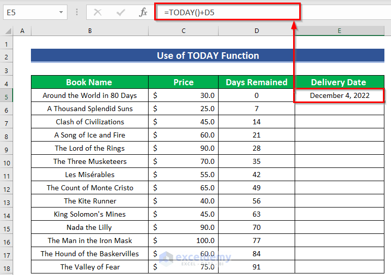 How Do I Add 7 Days to a Date in Excel (5 Methods) ExcelDemy