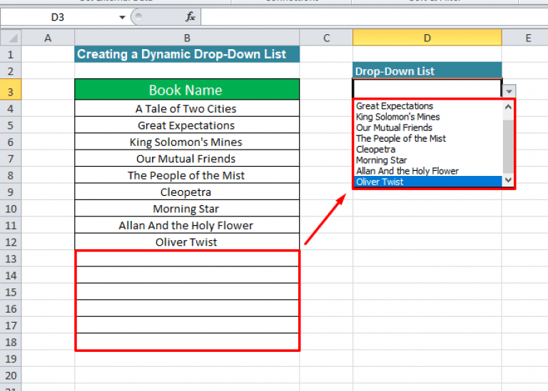 How to Make a DropDown List Based on Formula in Excel (4 Ways) ExcelDemy
