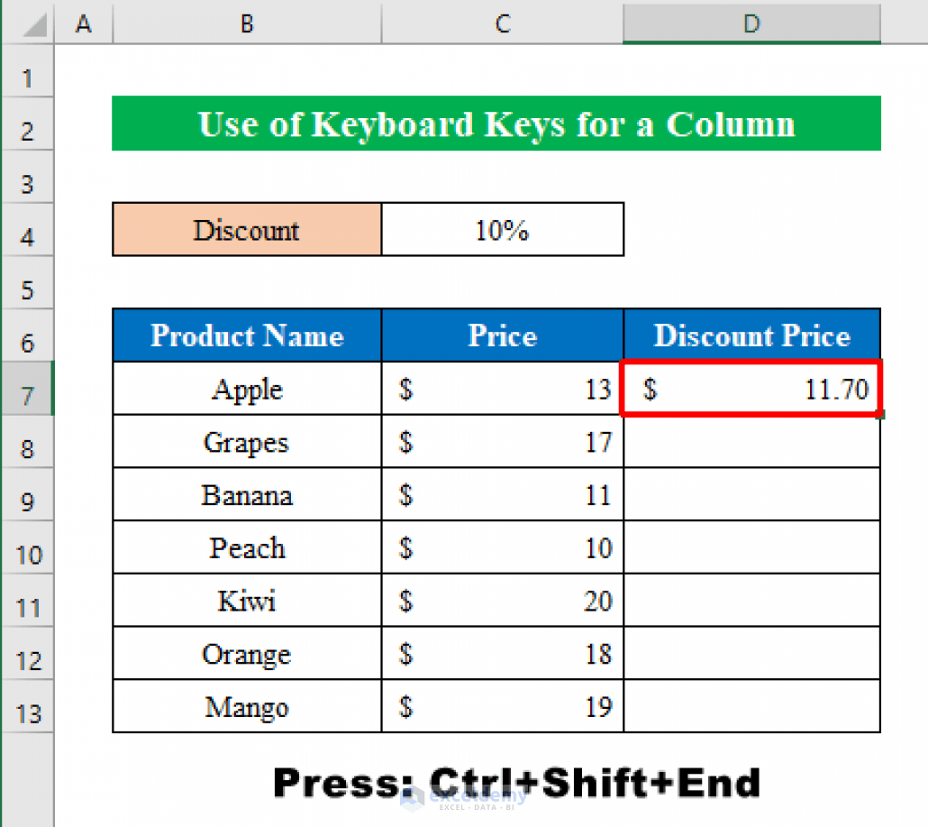 How to Copy Formula Down with Shortcut in Excel ExcelDemy