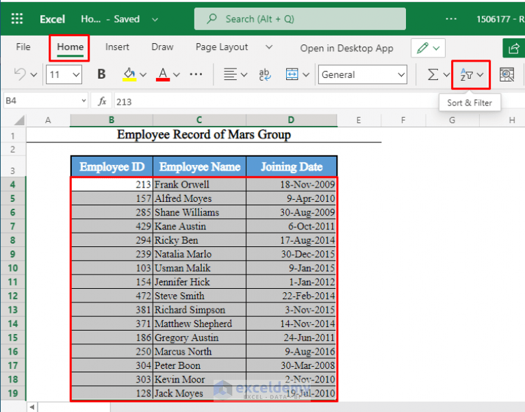 How to Sort by Date in Excel (8 Suitable Ways) ExcelDemy