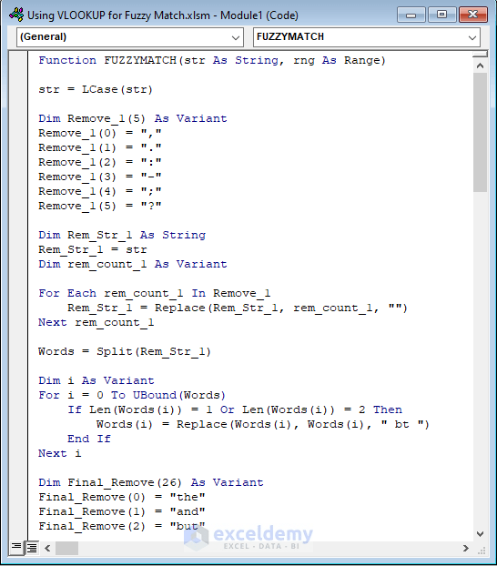 VLOOKUP Fuzzy Match in Excel (3 Quick Ways) ExcelDemy