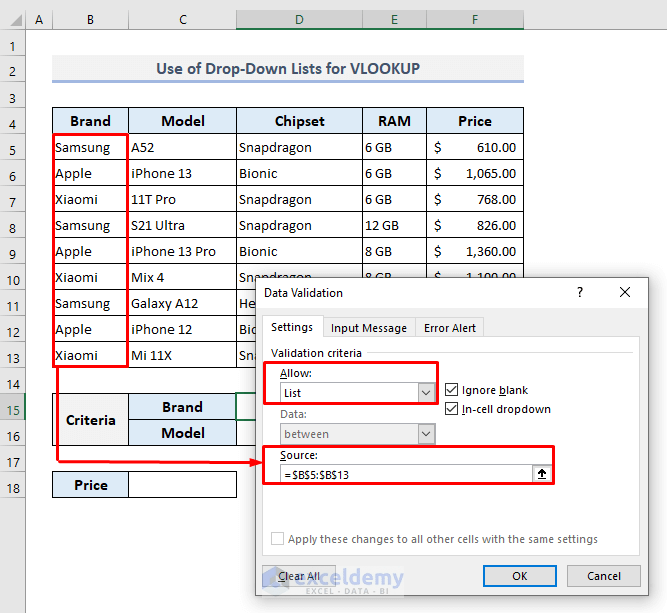 VLOOKUP with Multiple Criteria in Excel (6 Examples) ExcelDemy
